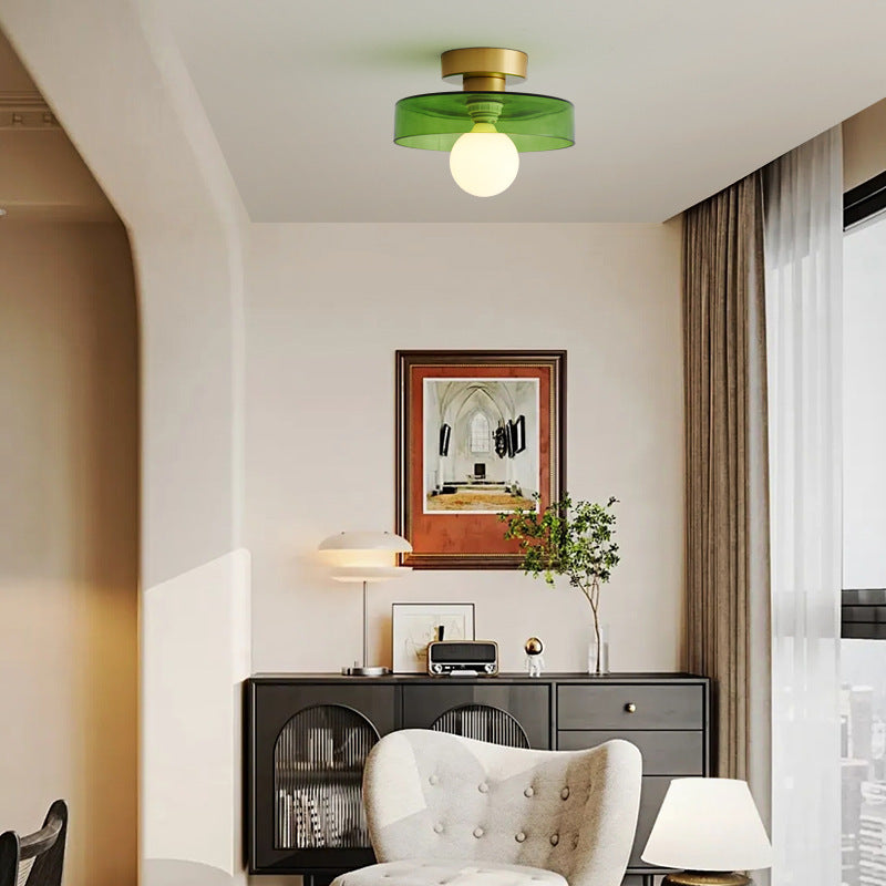 Aveloro Dorelle LED-Deckenleuchte Gold/Grün