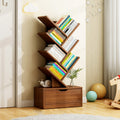 Aveloro Ramella Baum-Bücherregal in Nussbaum-Optik, 6 Ebenen