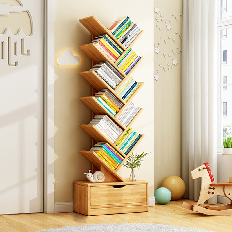 Aveloro Ramella Baum-Bücherregal in Holzoptik, 12 Ebenen