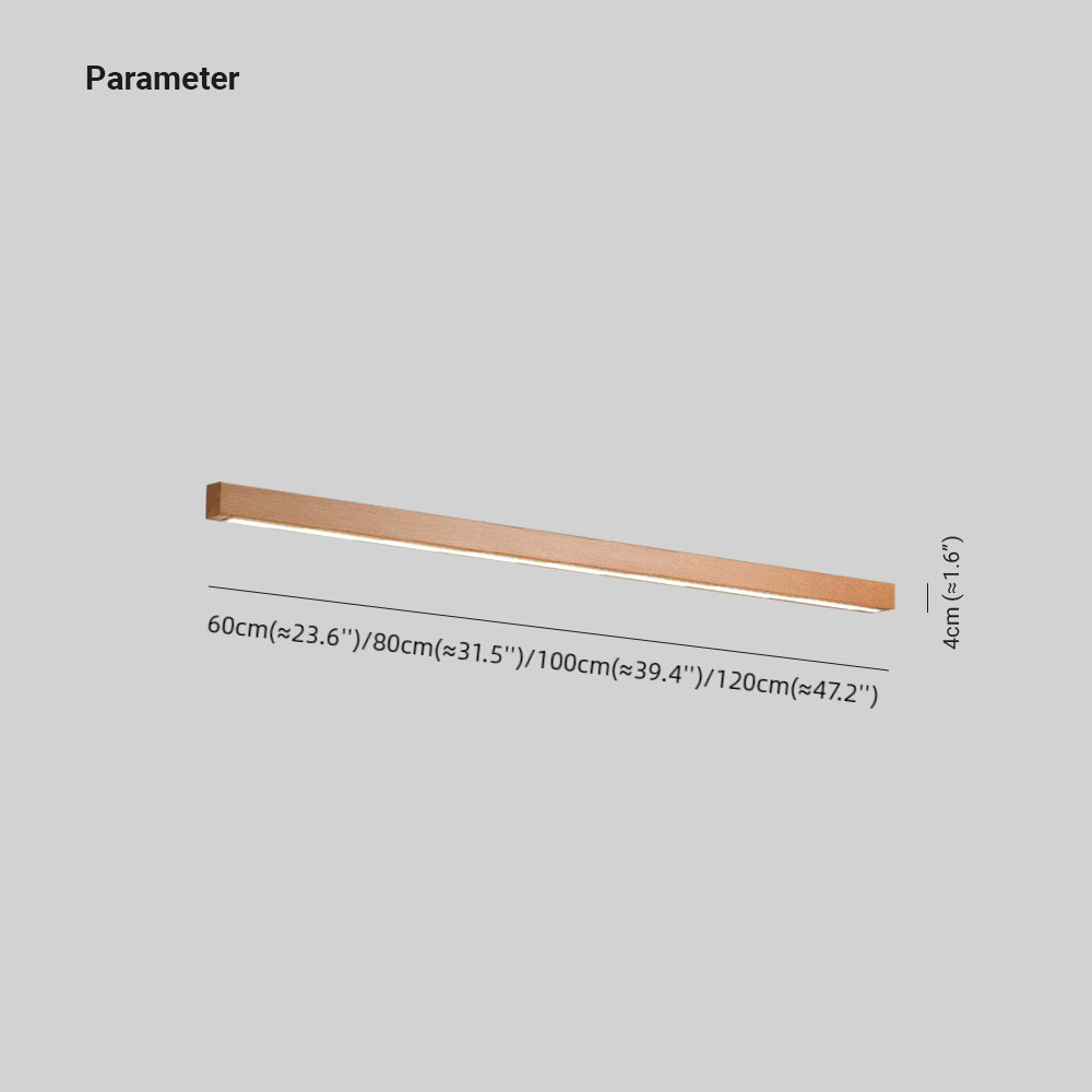 Aveloro Lignara LED-Wandleuchte Größenübersicht 60-120cm