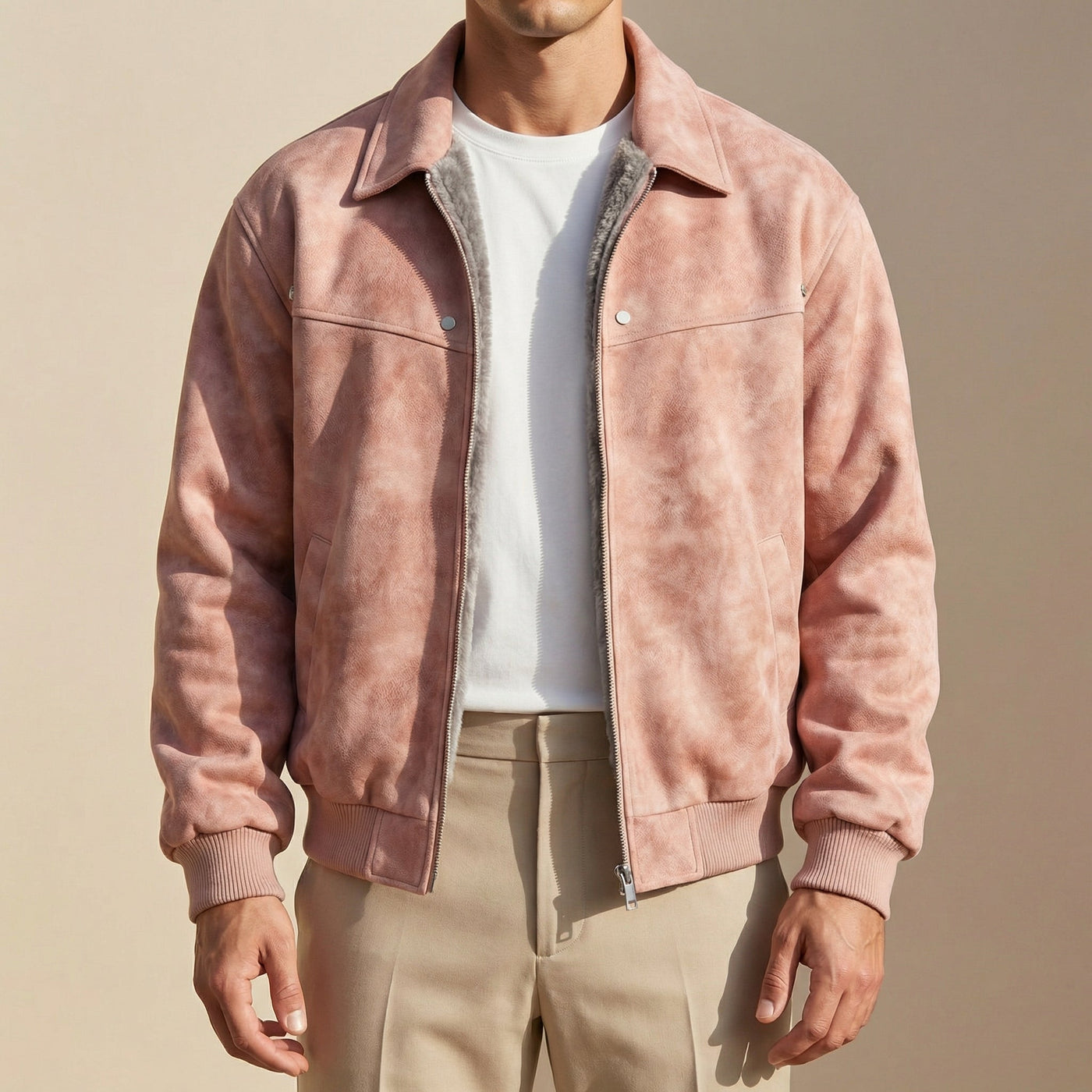 Aveloro Soave Lammlederjacke Detailansicht