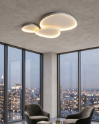 Aveloro Ciottola LED-Deckenleuchte Weiß Cluster im Wohnzimmer