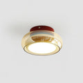 Aveloro Glasira LED-Deckenleuchte in Rot & Cognac