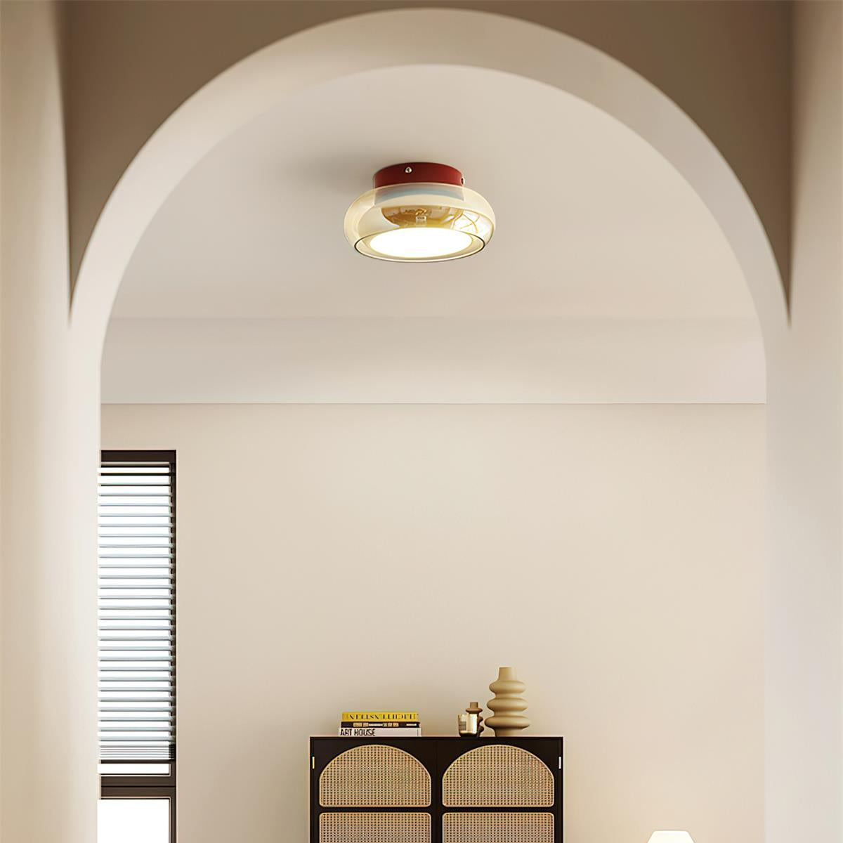 Aveloro Glasira LED-Deckenleuchte Detailansicht Glas