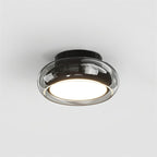 Aveloro Glasira LED-Deckenleuchte in Schwarz & Rauchgrau