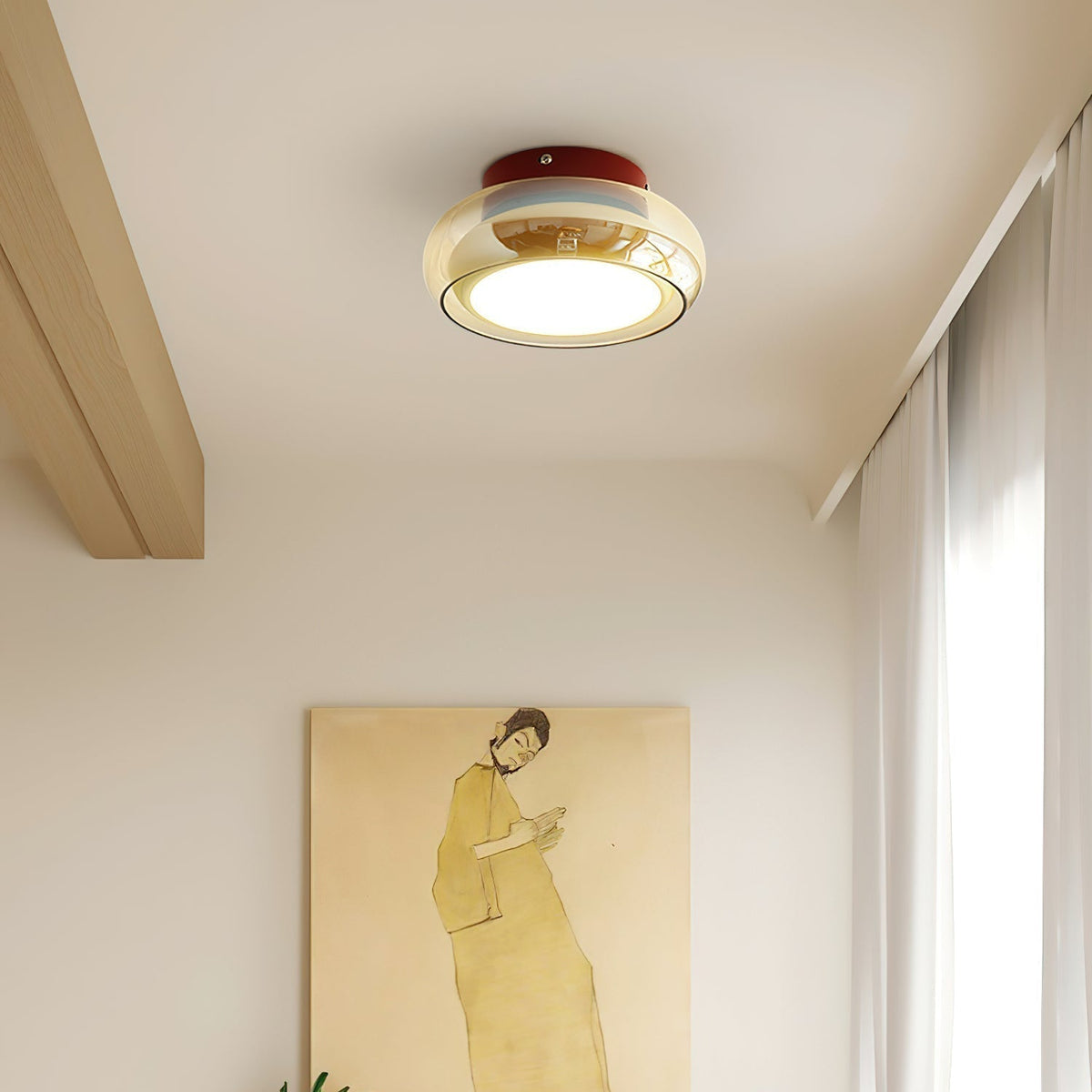 Aveloro Glasira LED-Deckenleuchte Anwendungsbild Flur