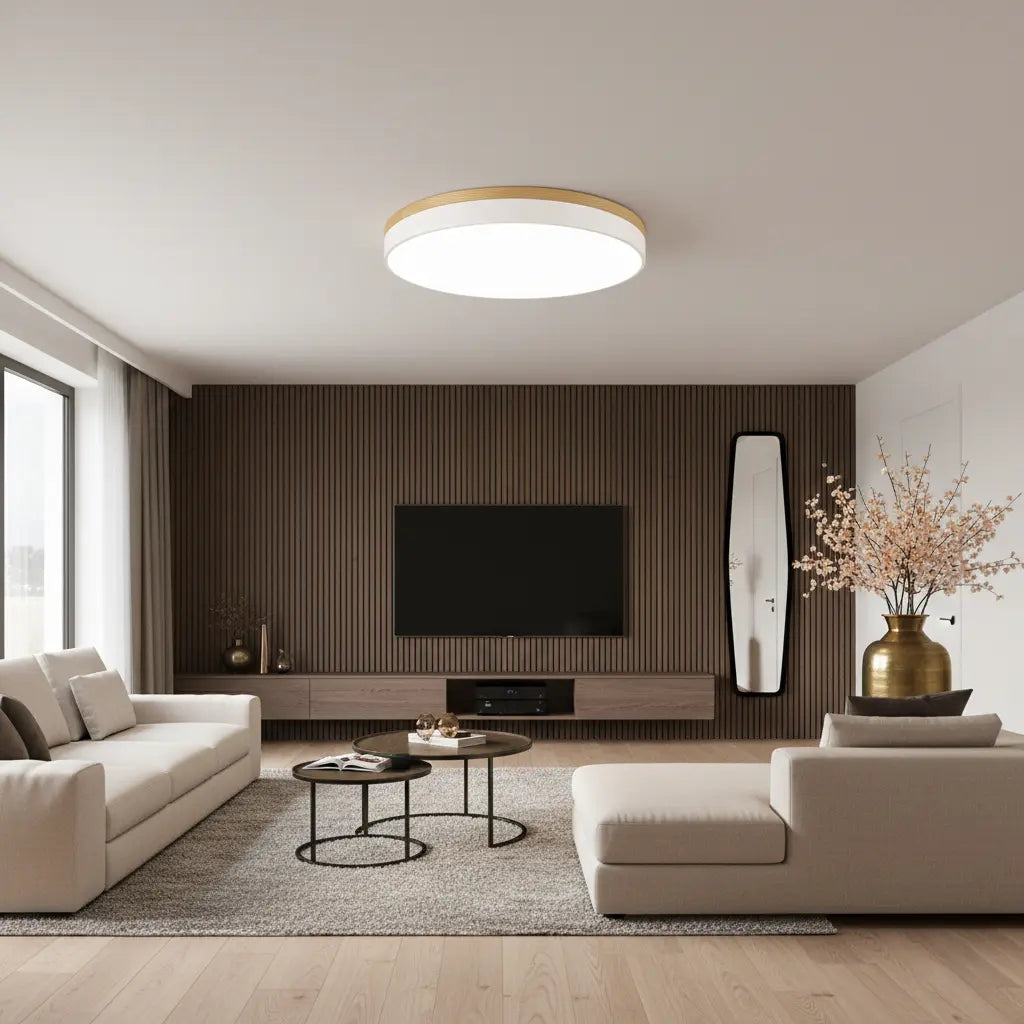 Aveloro Boreana LED-Deckenleuchte Anwendungsbild Wohnzimmer