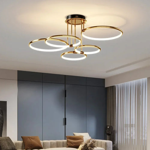 Aveloro Anellara LED-Ring-Deckenleuchte in Gold