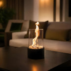 Aveloro Flamora Bioethanol-Tischkamin Detailansicht Glaszylinder