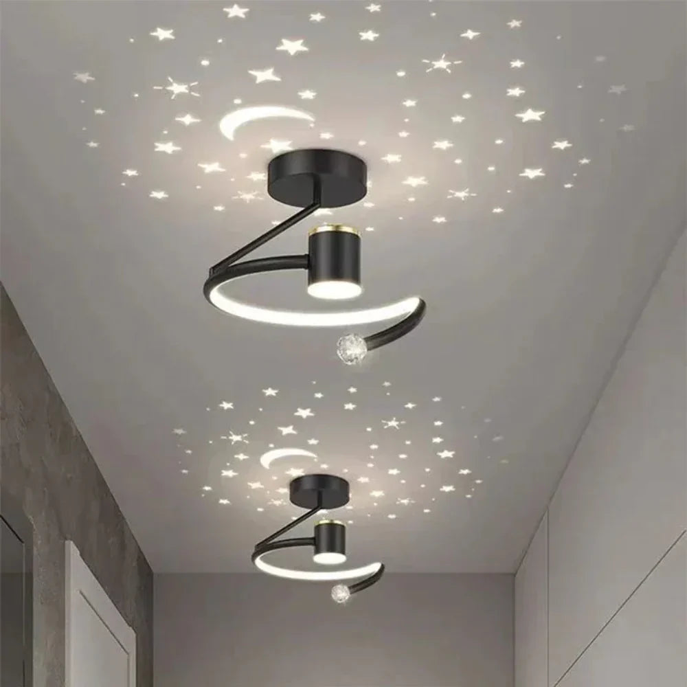 Aveloro Astria LED-Deckenleuchte im Schlafzimmer