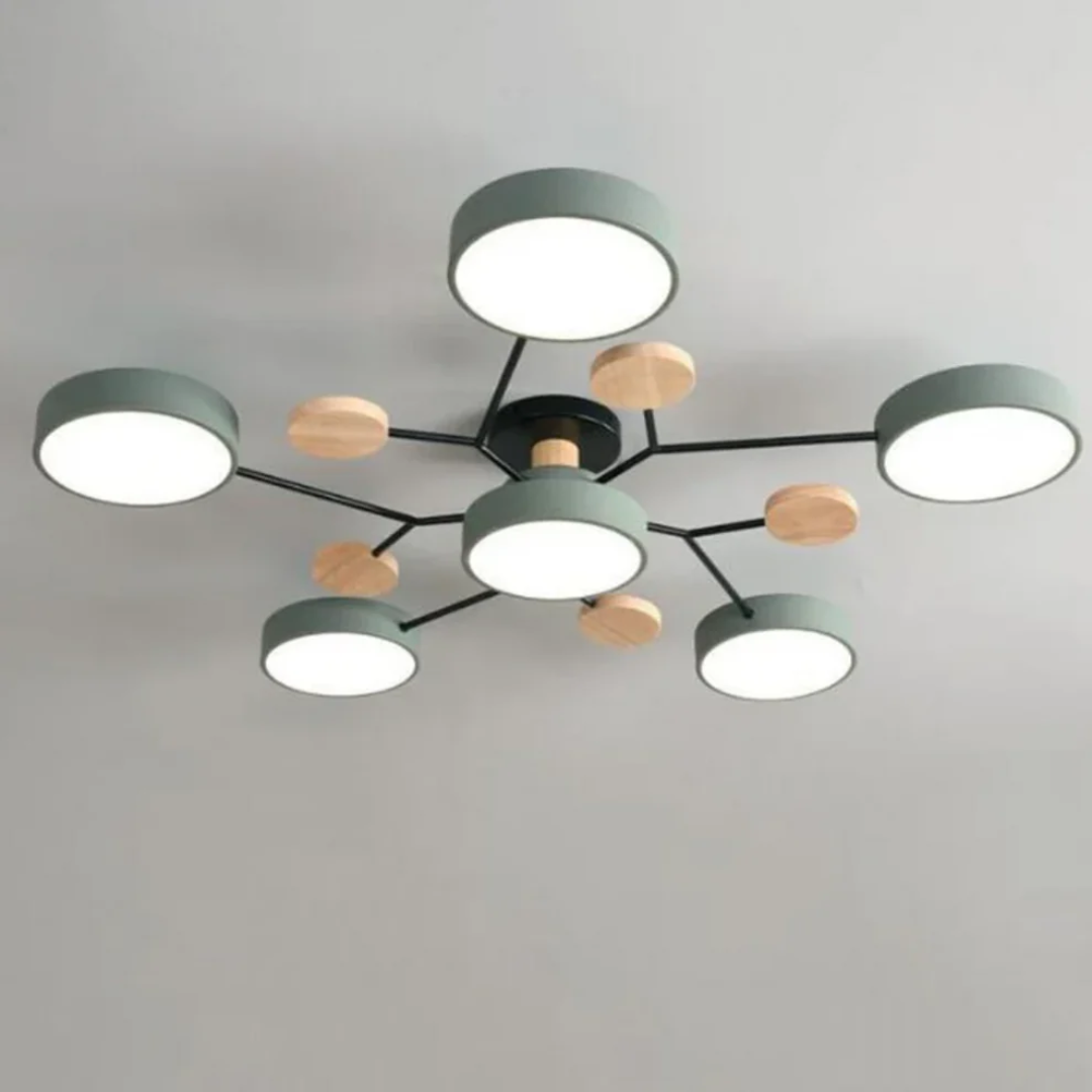 Aveloro Clustra LED-Deckenlampe Anwendungsbild Esszimmer