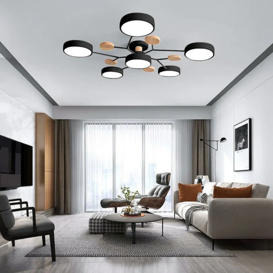 Aveloro Clustra LED-Deckenlampe Größenübersicht