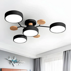 Aveloro Clustra LED-Deckenlampe in Schwarz