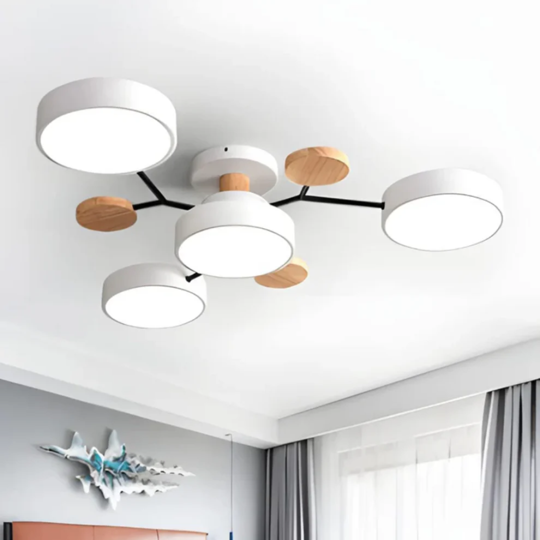 Aveloro Clustra LED-Deckenlampe in Weiß