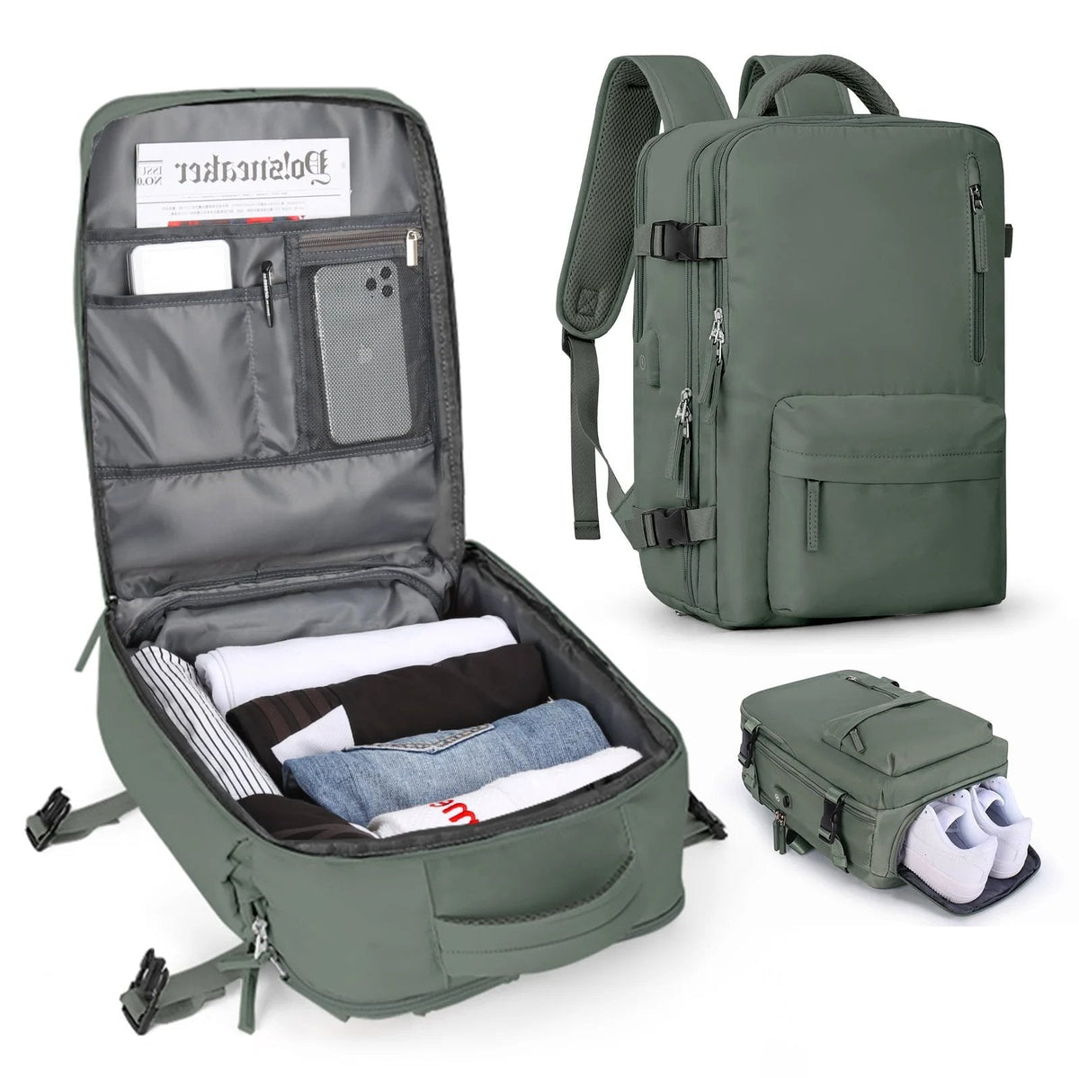 Aveloro Voyara Reiserucksack in Grün