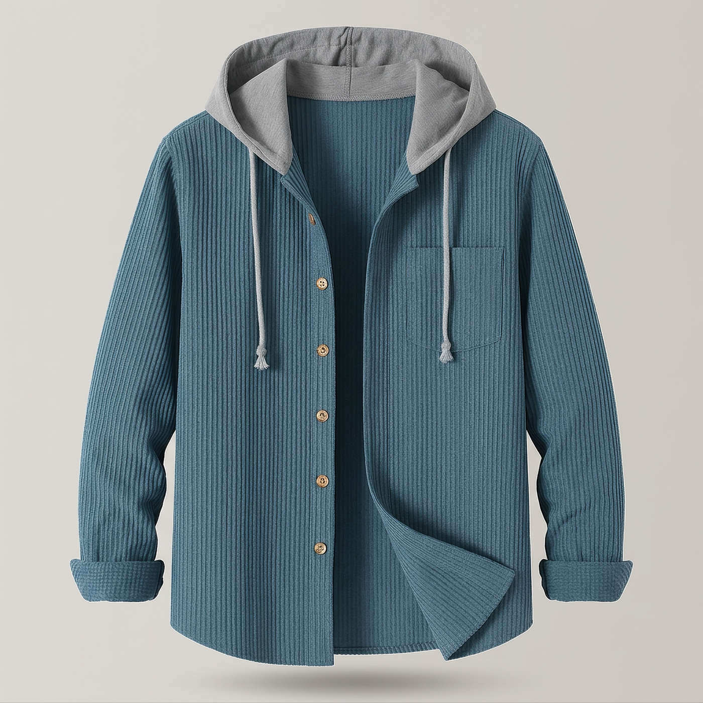 Aveloro Costoluto Cord-Hoodie Detailansicht