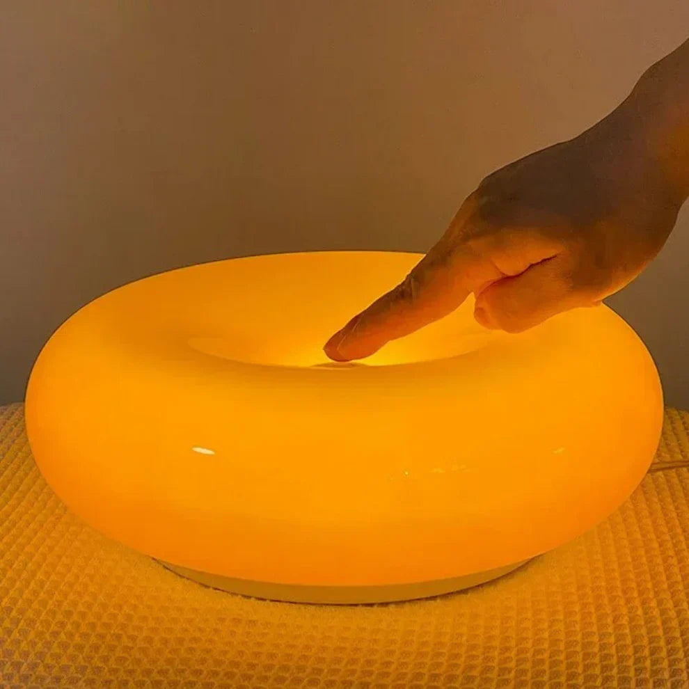 Aveloro Anella Touch-Tischlampe in Orange, Touch-Bedienung