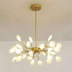 Aveloro Stellara LED-Kronleuchter Gold/Weiß 30 Leuchten