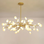 Aveloro Stellara LED-Kronleuchter Gold/Weiß 63 Leuchten