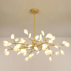 Aveloro Stellara LED-Kronleuchter Gold/Weiß 54 Leuchten
