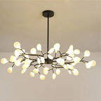 Aveloro Stellara LED-Kronleuchter Schwarz/Weiß 63 Leuchten