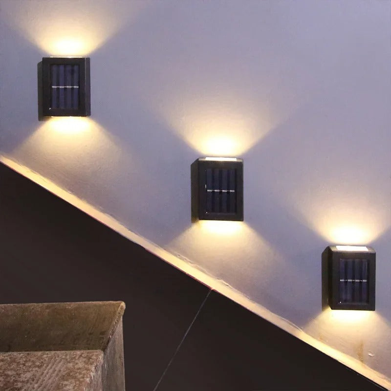 Aveloro Solbrix Solar-Außenwandleuchte Lichteffekt