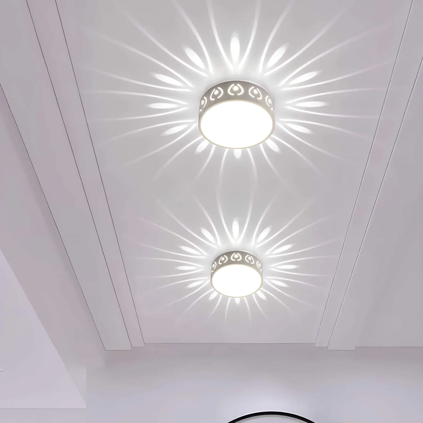 Aveloro Prismetta | LED-Deckenleuchte Acryl Lichtmuster Aufbau