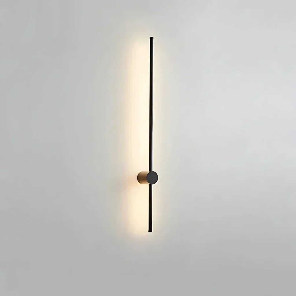 Aveloro Linora LED-Wandleuchte Schwarz Doppellinie