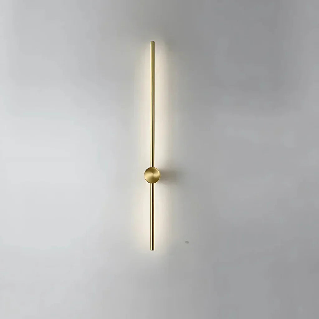 Aveloro Linora LED-Wandleuchte Gold Doppellinie